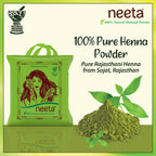 Neeta 100% Natural Henna Powder For Hair Colour And Growth|Rich Brown Shades