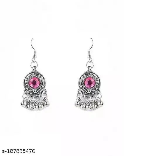 Tehzeeb Creations Women's Multi Colour Meenakari Oxidised Necklace Set