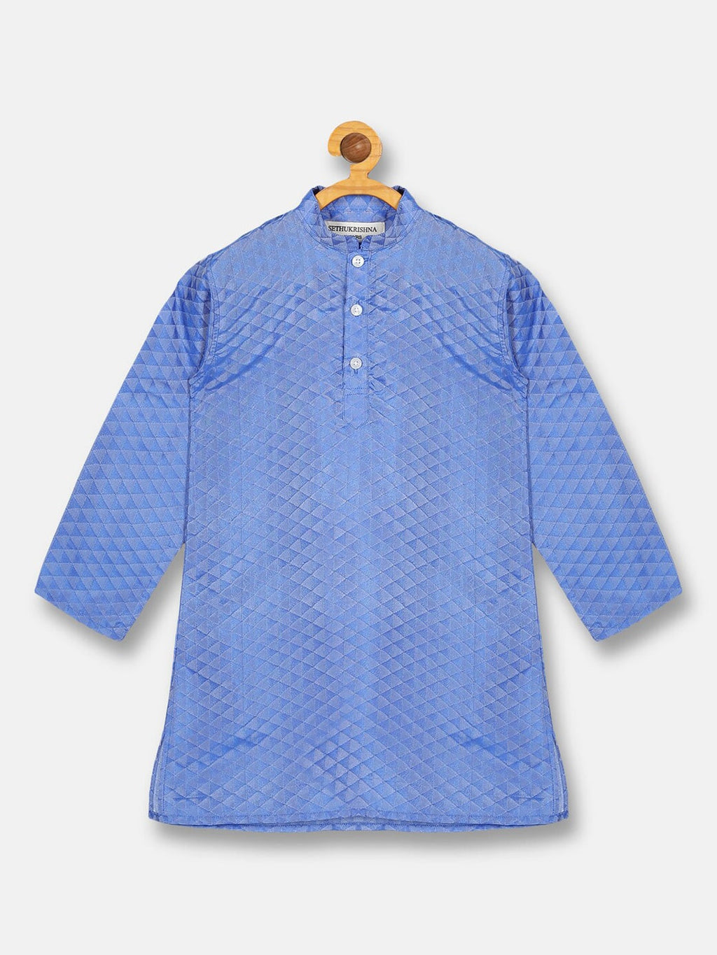 Sethukrishna Boys Blue Kurta with Pyjamas