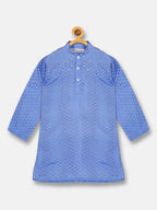 Sethukrishna Boys Blue Kurta with Pyjamas