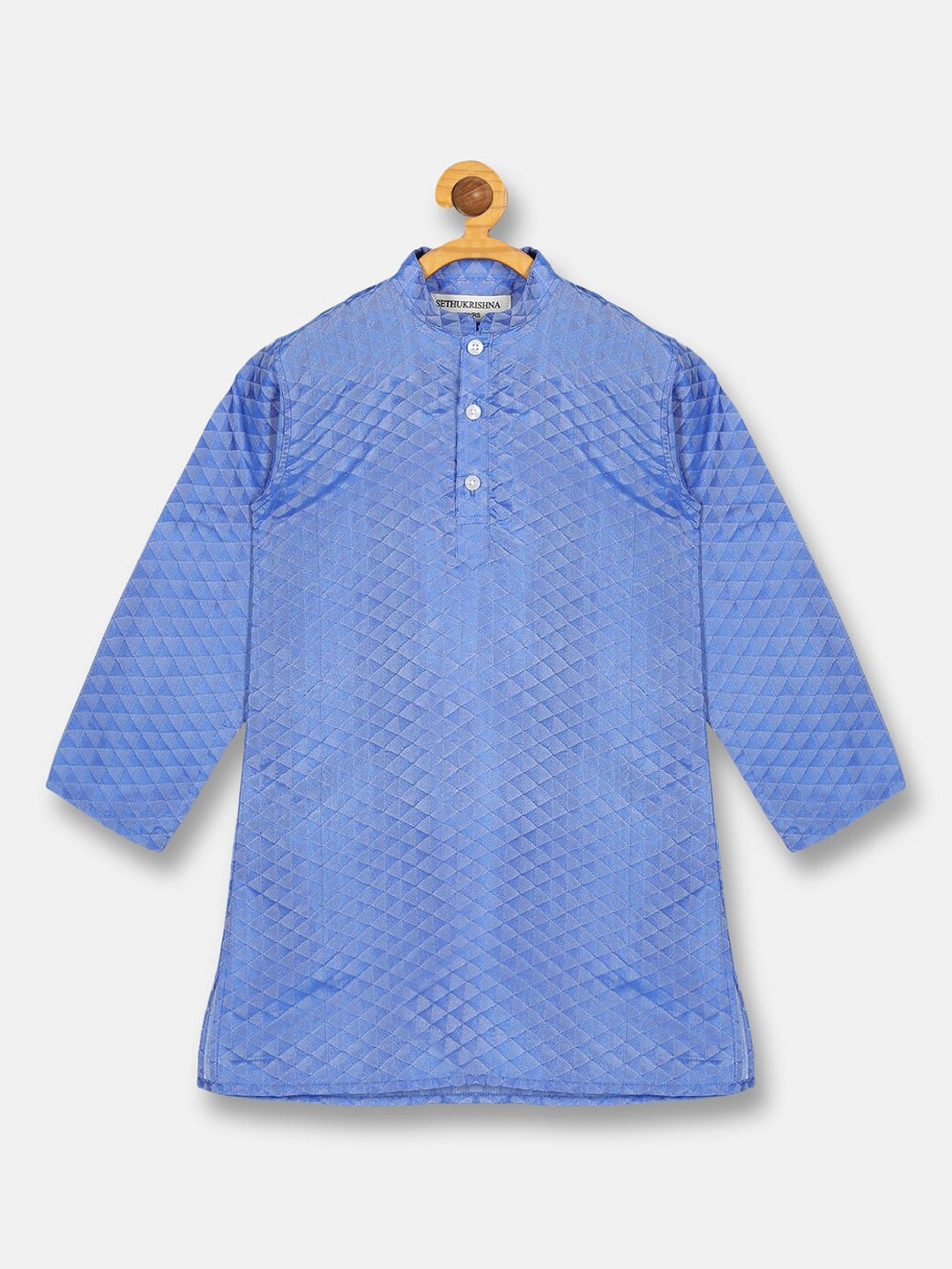 Sethukrishna Boys Blue Kurta with Pyjamas
