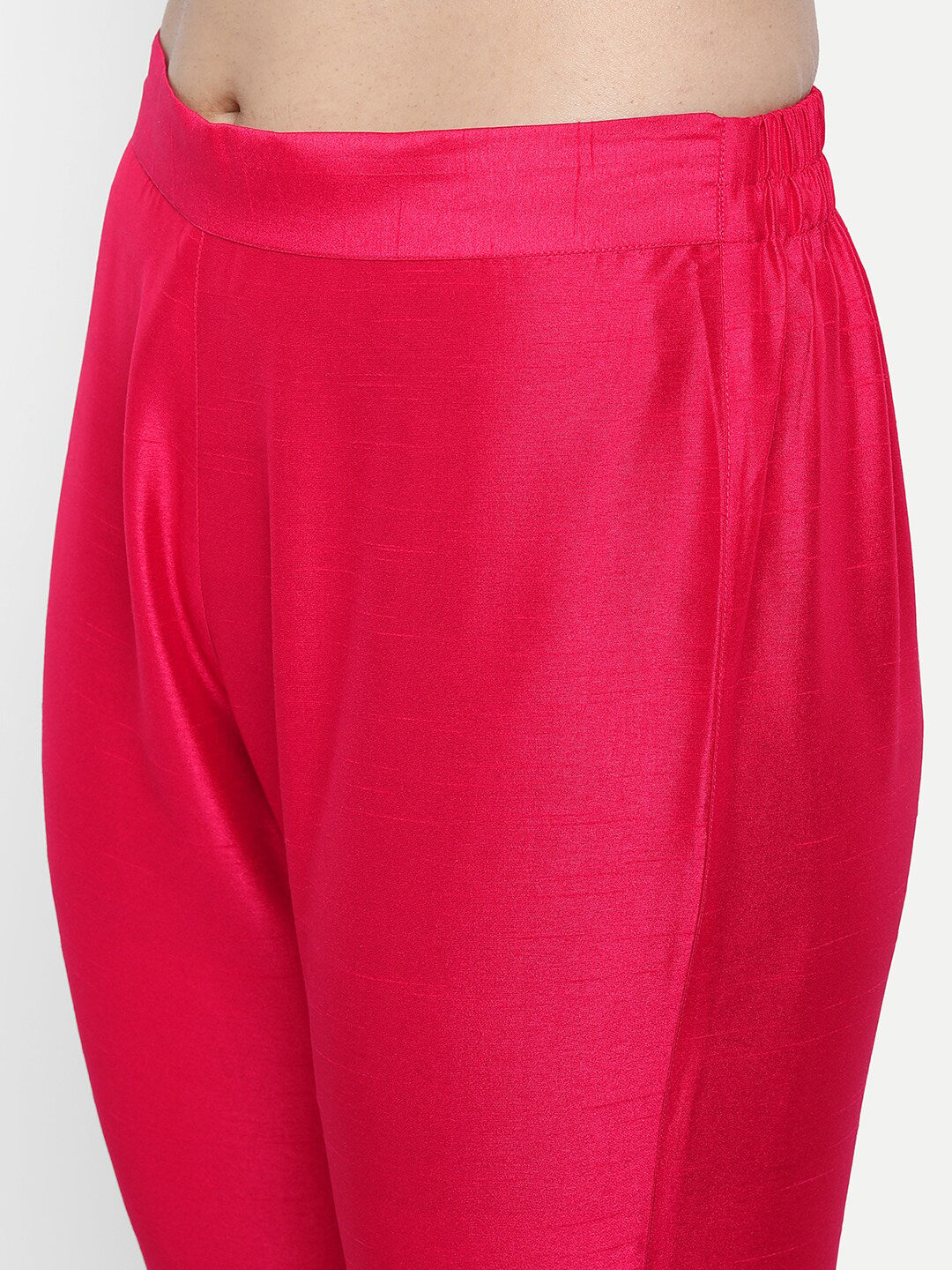 Janasya Pink Kurta with Trousers & With Dupatta - Distacart