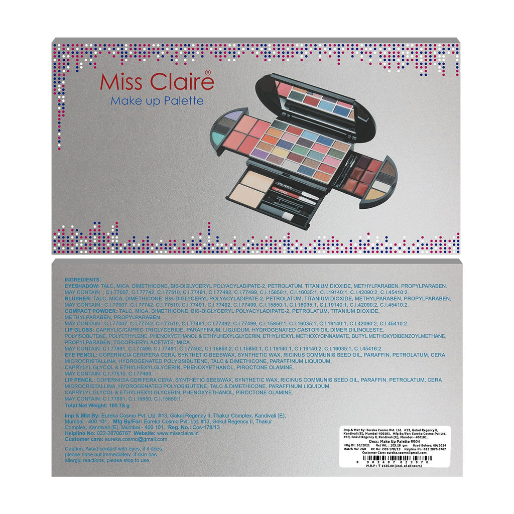 Miss Claire Makeup Palette 9904
