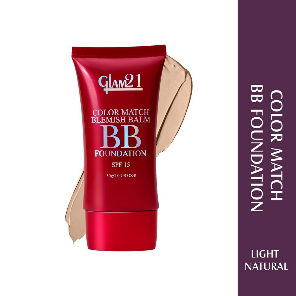 Glam21 Color Match BB Foundation SPF15 - 01 Light Natural - Distacart