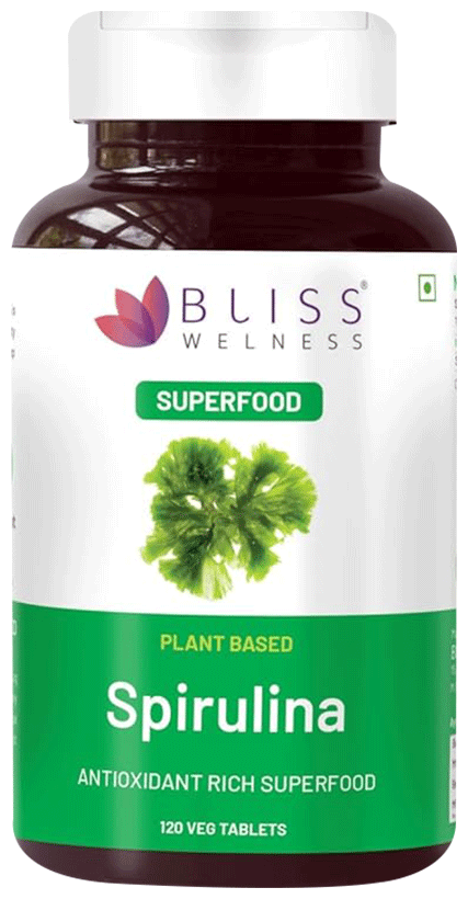 Bliss Welness Immunity & Wellness Spirulina Veg Tablet