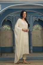 Juniper Beige Shantoon Festive Printed Straight Skd For Women - Distacart