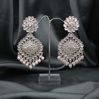 Tehzeeb Creations Gold-Polished Traditional Dangle Earrings - Distacart