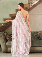 Tikhi Imli Floral Printed Sequinned Saree - Distacart