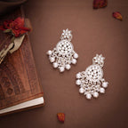 Tehzeeb Creations Gold-Polished Traditional Dangle Earrings - Distacart
