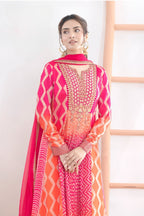 Anaita Pink Chinon Stitched Anarkali Suits With Embroidery & Sequence Work - Distacart