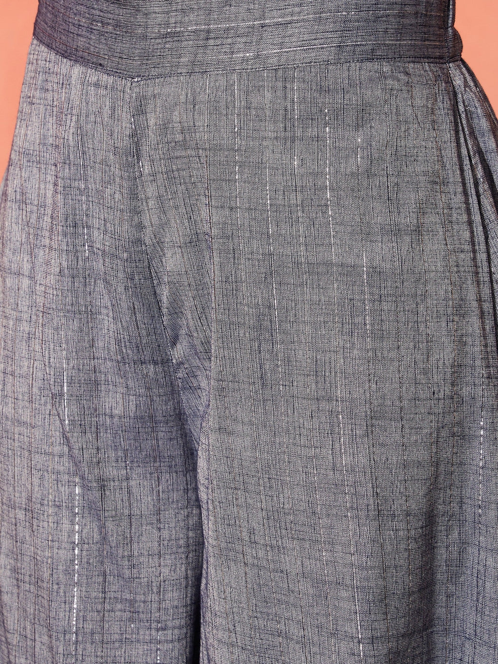 InWeave Blue Lurex Short Palazzo Kurta Set