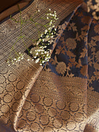 Sangria Floral Woven Design Sarees - Distacart
