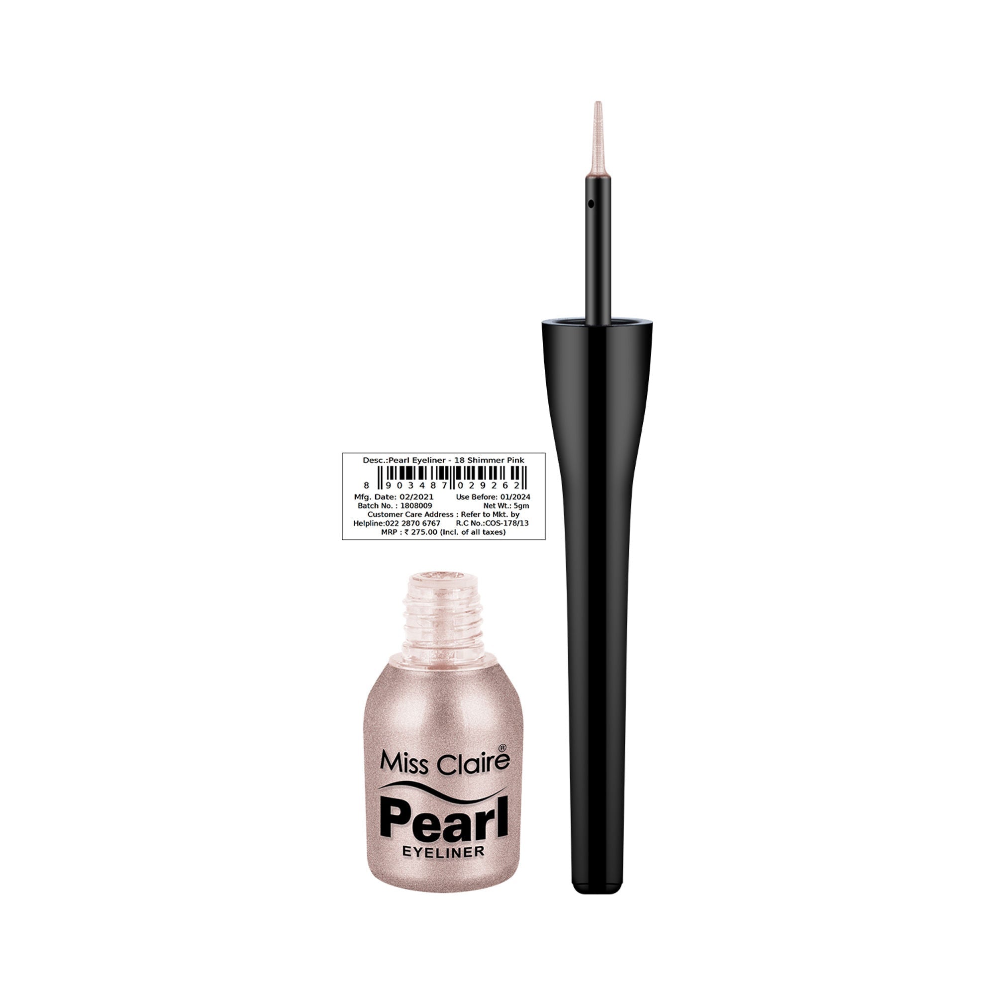 Miss Claire Pearl Eyeliner - 18 Shimmer Pink - Distacart