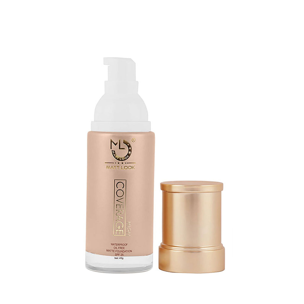 Matt Look High Coverage Waterproof Oil Free Matte SPF 25 Foundation - Fair