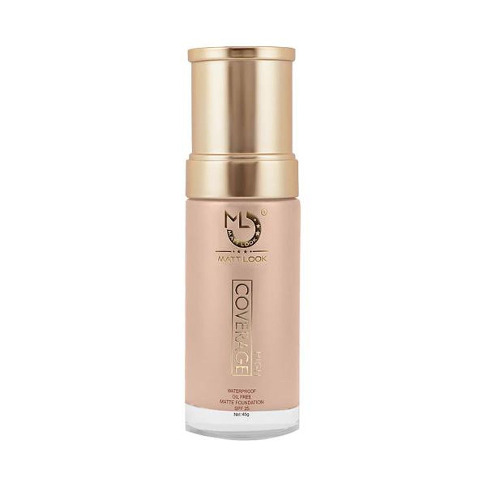 Matt Look High Coverage Waterproof Oil Free Matte SPF 25 Foundation - Fair
