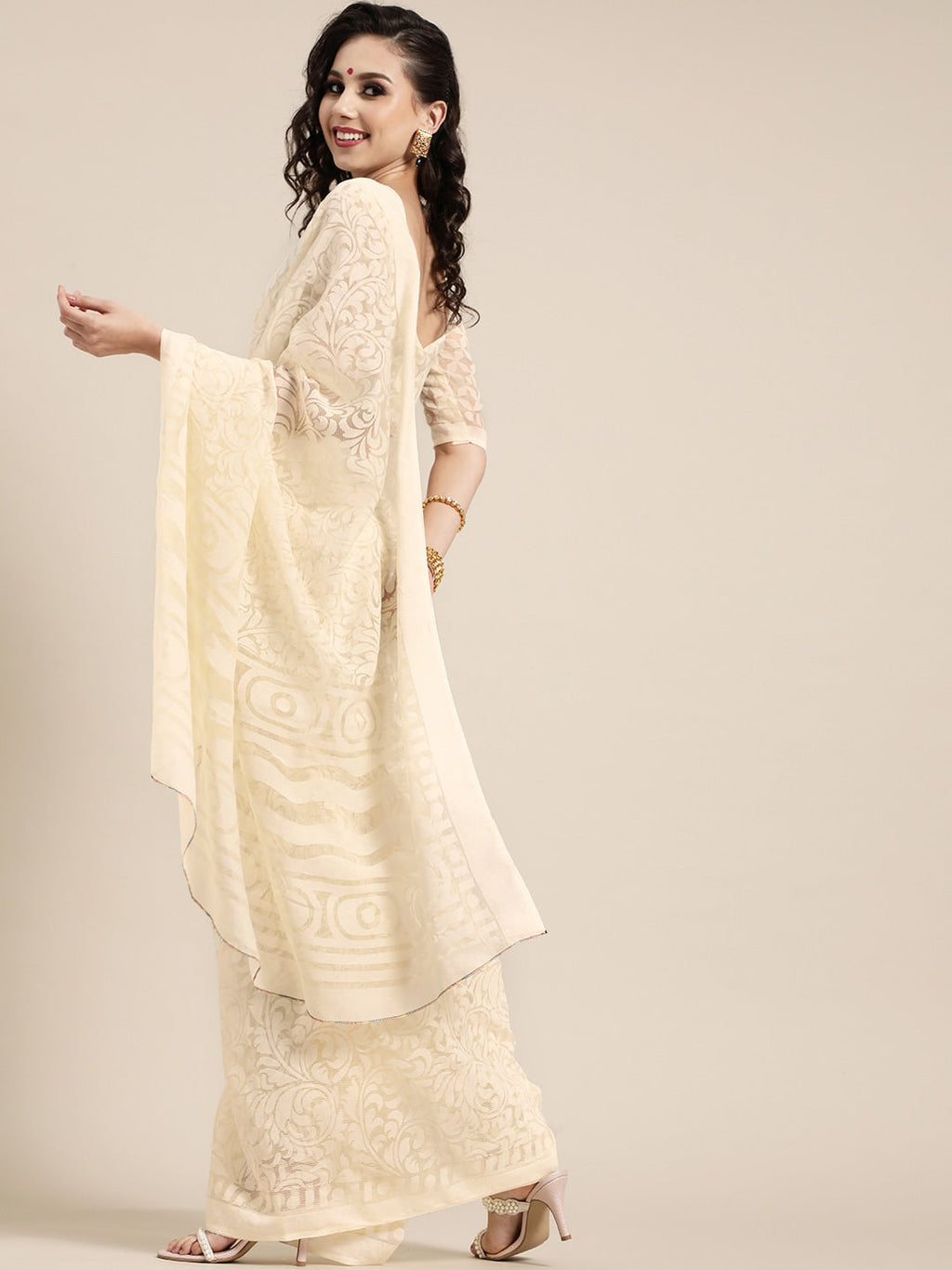Saree Mall Ethnic Motifs with Sleek border Saree For Women - Distacart