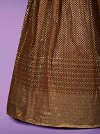 Myra Brown Georgette Embroidered Designer Lehenga