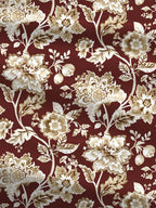 MYTRIDENT Red White Ethnic Motifs Cotton 120 TC Queen Bedsheet With 2 Pillow Covers