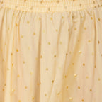 PAVONINE Beige Color Golden Zari Work Satan Fabric Maxi Skirt For Women - Distacart