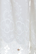 PAVONINE White Color Chikankari Lace Scalloped Hem Cotton Fabric Sharara - Distacart