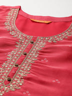 Indo Era Ethnic Motifs Printed Zari Kurta with Trousers & With Dupatta - Distacart