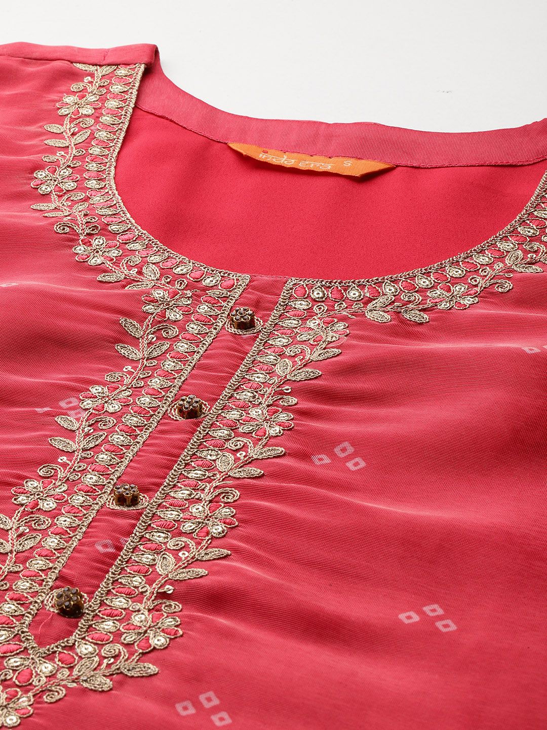 Indo Era Ethnic Motifs Printed Zari Kurta with Trousers & With Dupatta - Distacart
