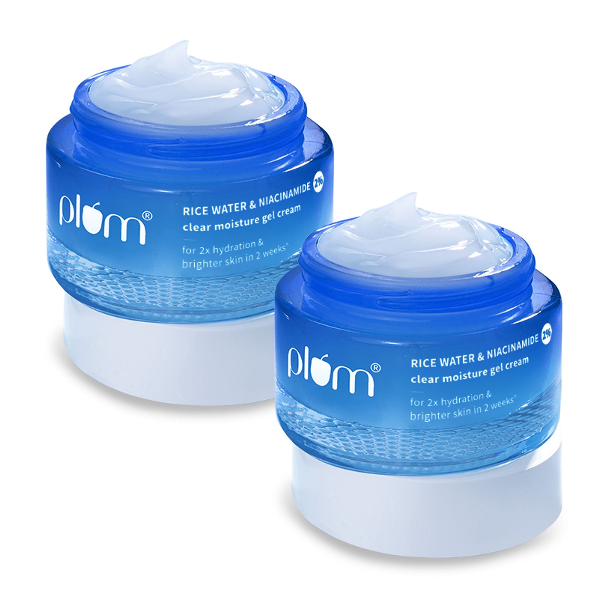 Plum 2% Niacinamide & Rice Water Daily Brightening Gel Cream Duo - Distacart