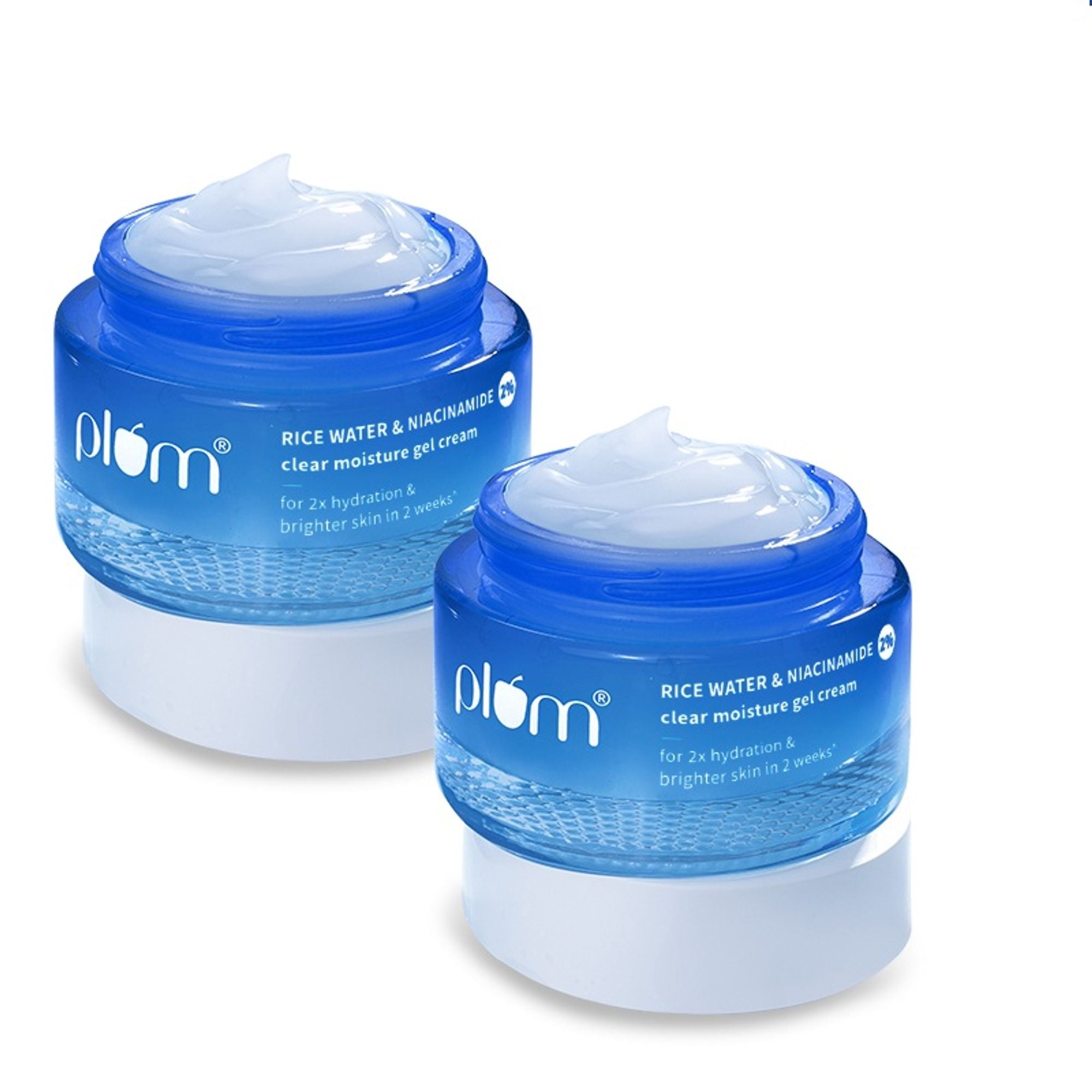 Plum 2% Niacinamide & Rice Water Daily Brightening Gel Cream Duo - Distacart