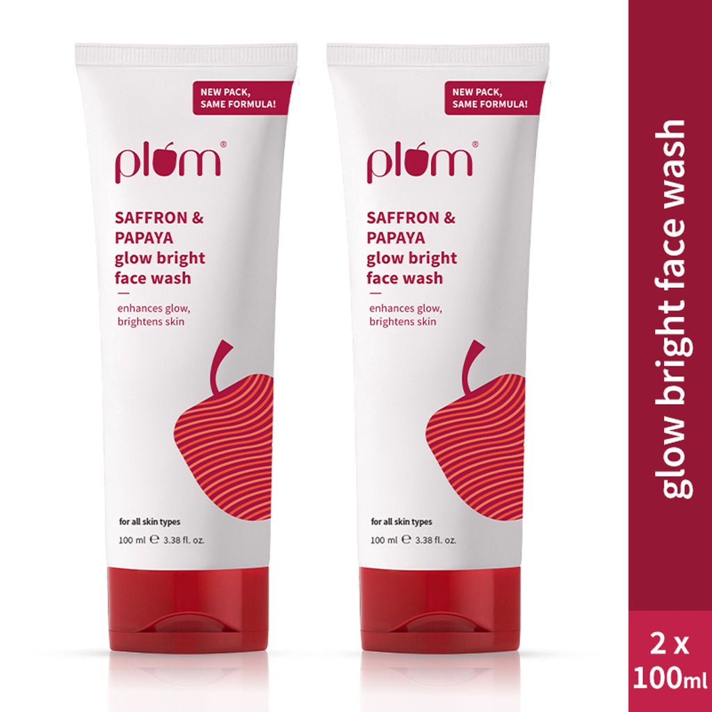 Plum Saffron & Papaya Glow Bright Gel Face Wash