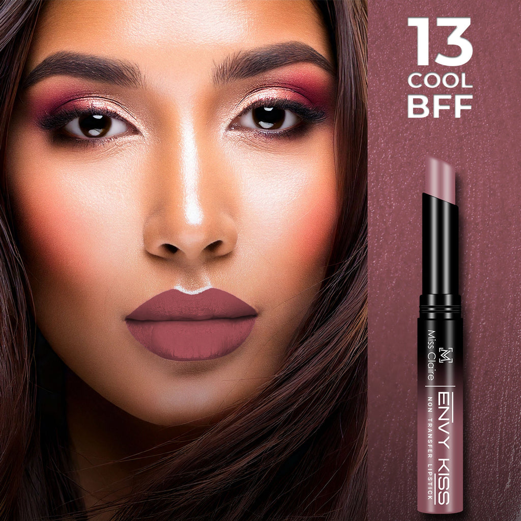 Miss Claire Envy Kiss Non Transfer Lipstick - 13 Cool Bff