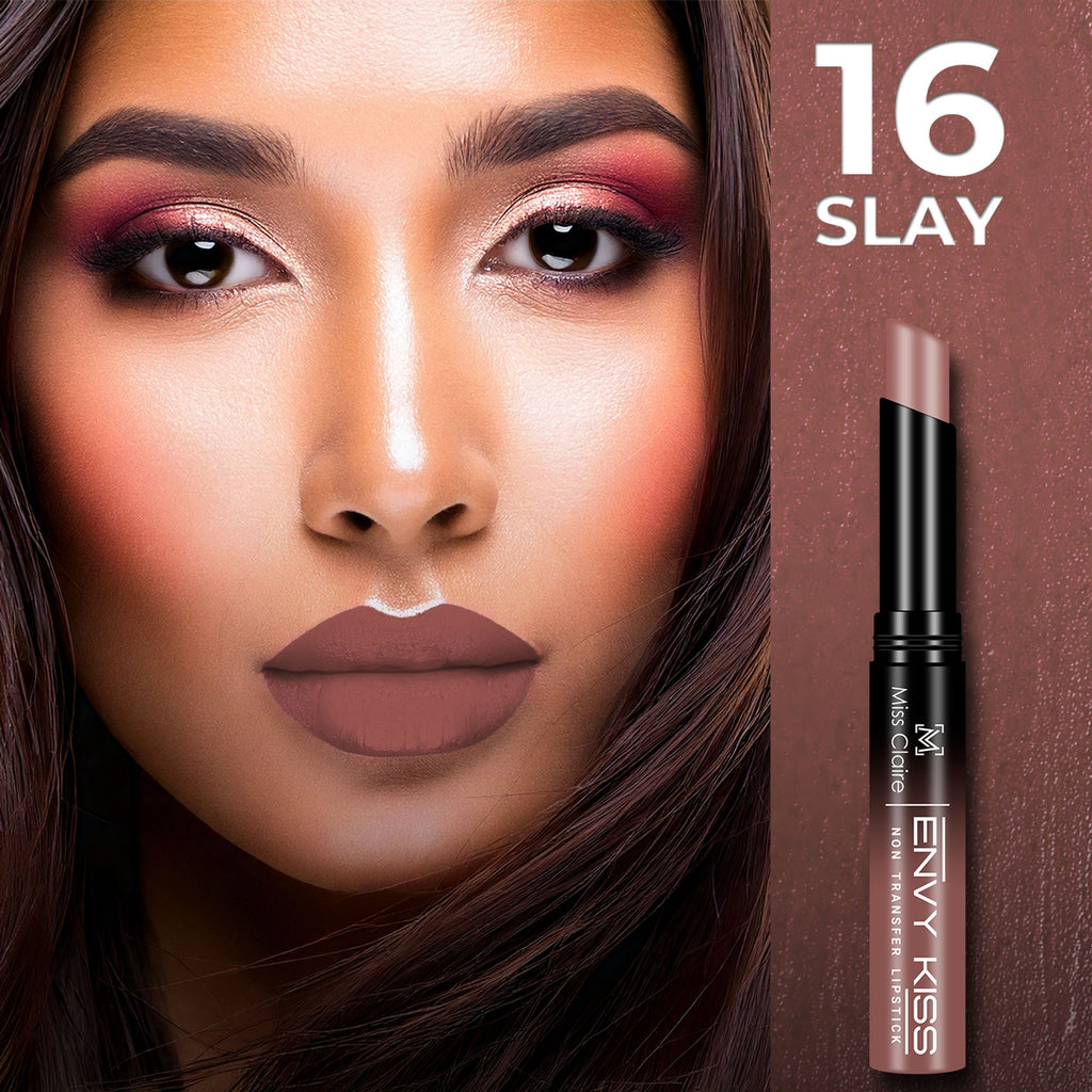 Miss Claire Envy Kiss Non Transfer Lipstick - 16 Slay