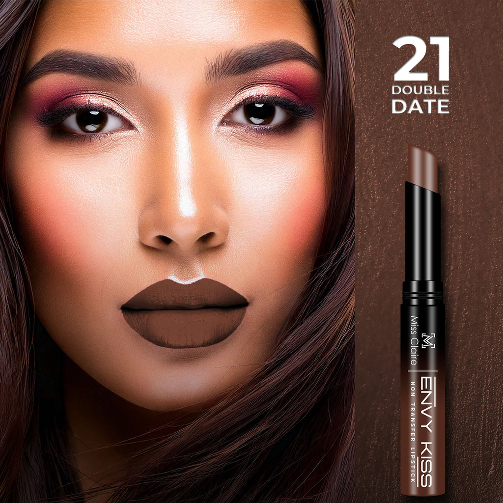 Miss Claire Envy Kiss Non Transfer Lipstick - 21 Double Date