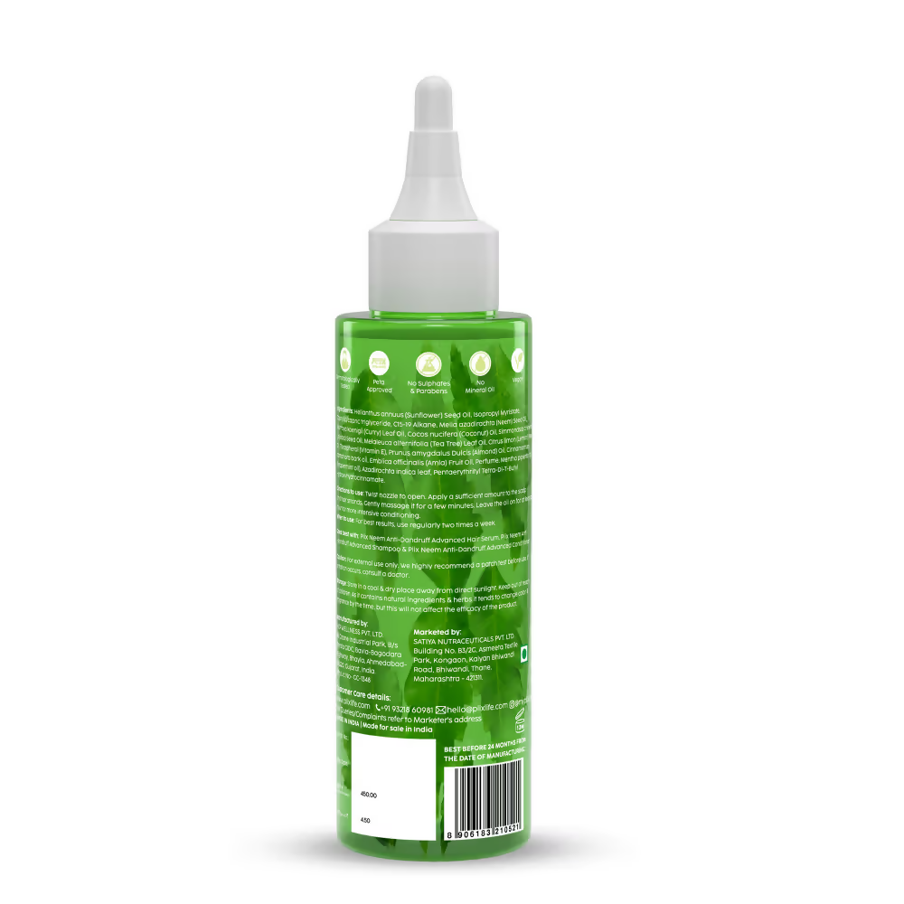 PLIX The Plant Fix Neem Anti-Dandruff Advanced Hair Oil - Distacart