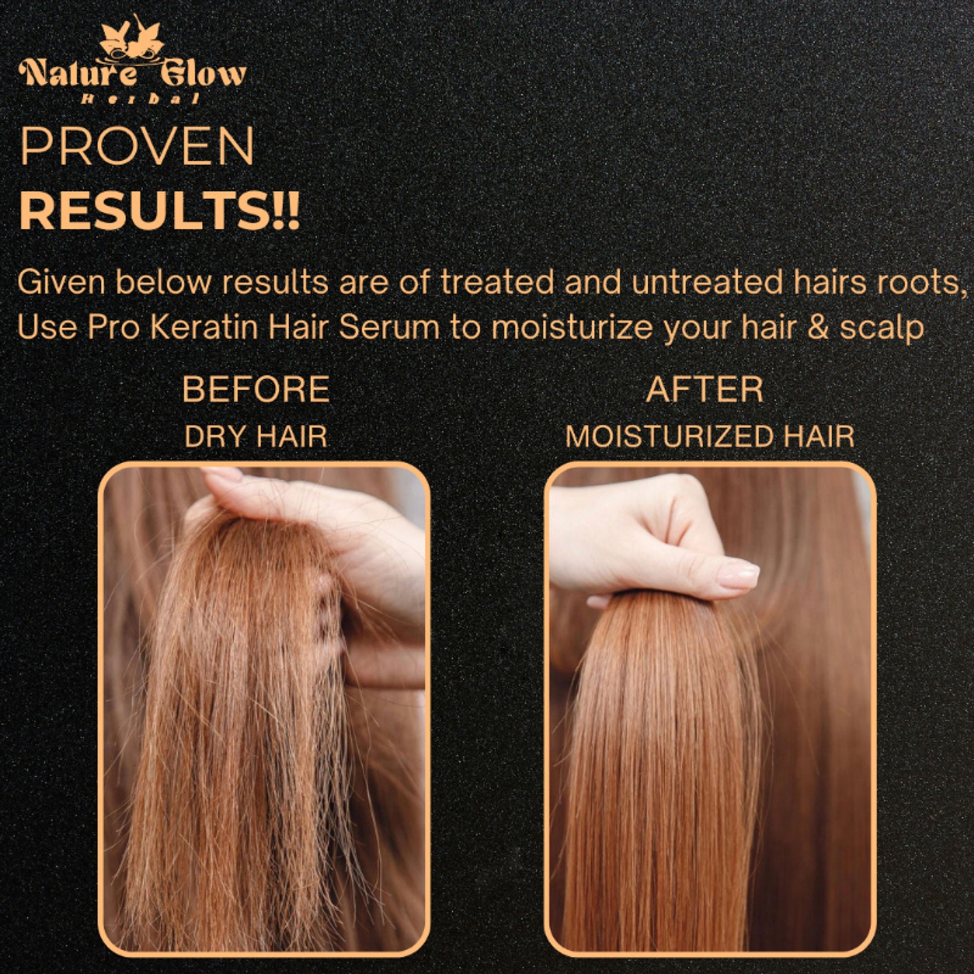 Nature Glow Herbal Pro Keratin Hair Serum