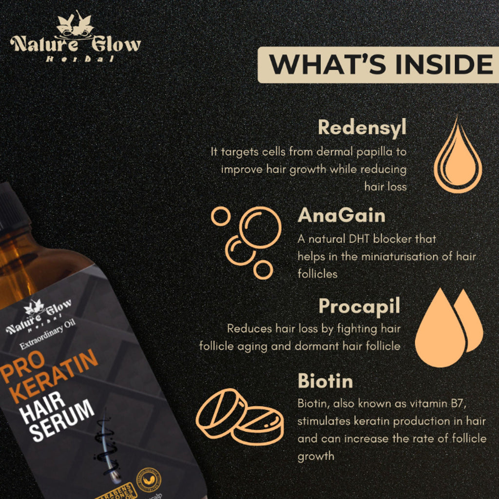 Nature Glow Herbal Pro Keratin Hair Serum