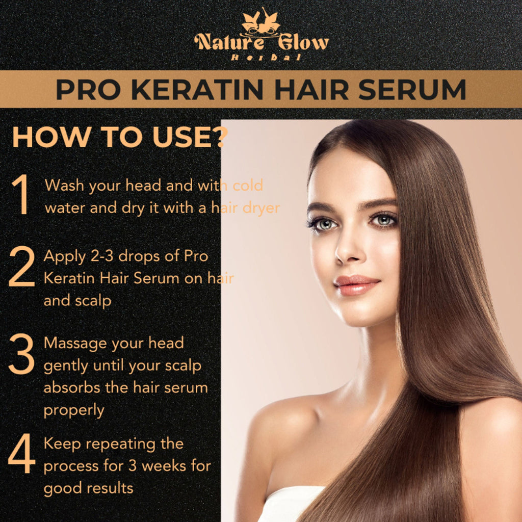 Nature Glow Herbal Pro Keratin Hair Serum