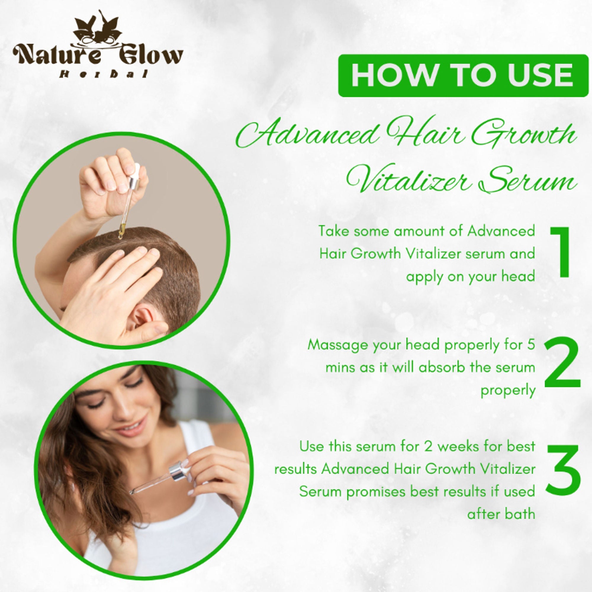Nature Glow Herbal Advanced Hair Growth Vitalizer Serum