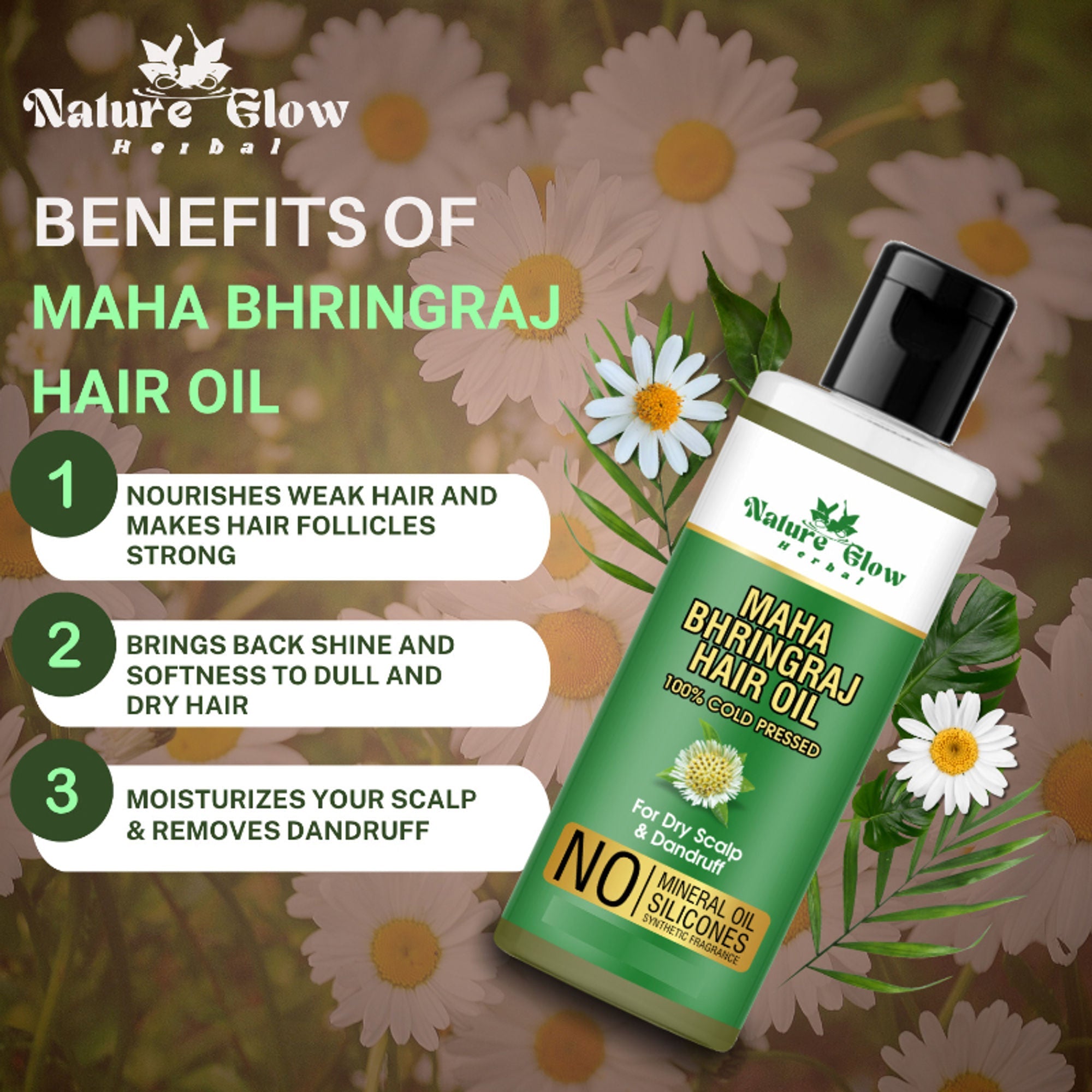 Nature Glow Herbal Bhringraj Oil