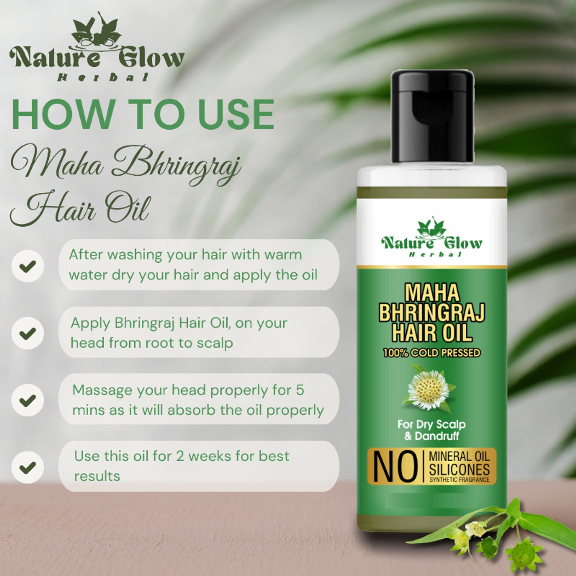 Nature Glow Herbal Bhringraj Oil