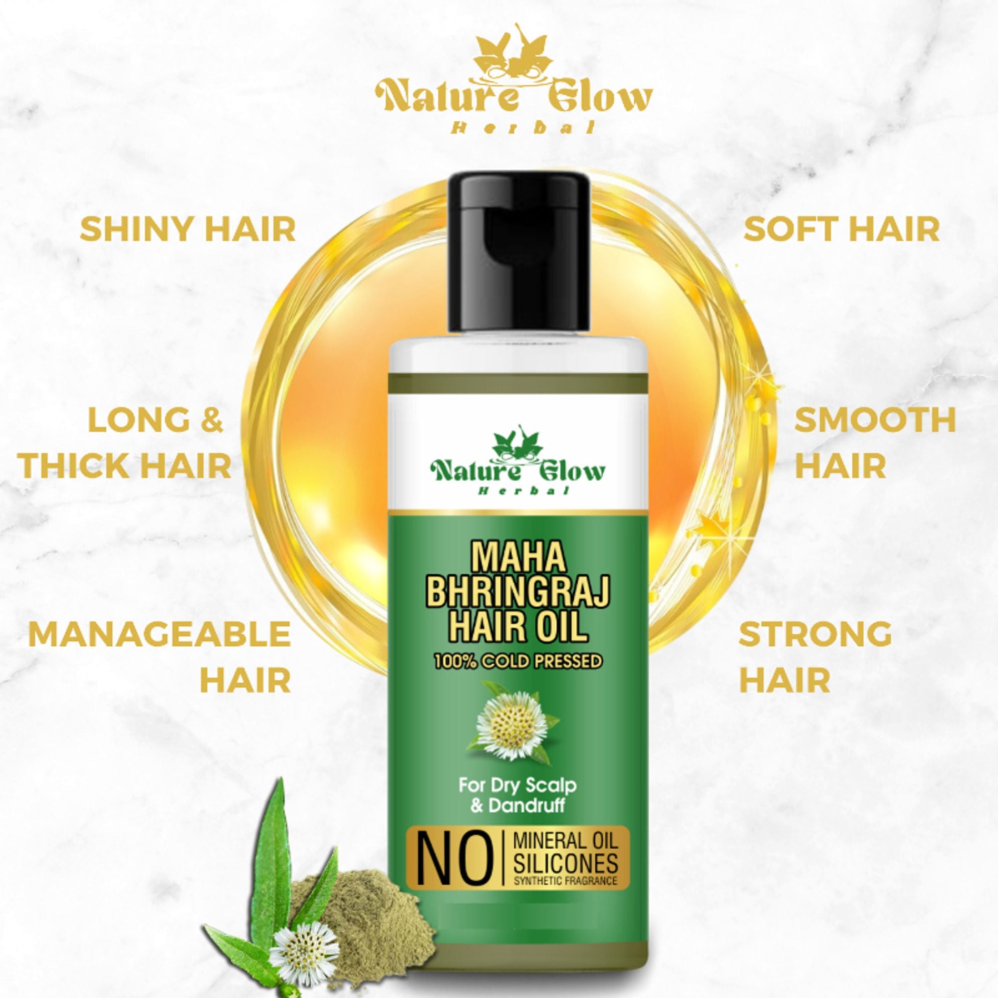 Nature Glow Herbal Bhringraj Oil