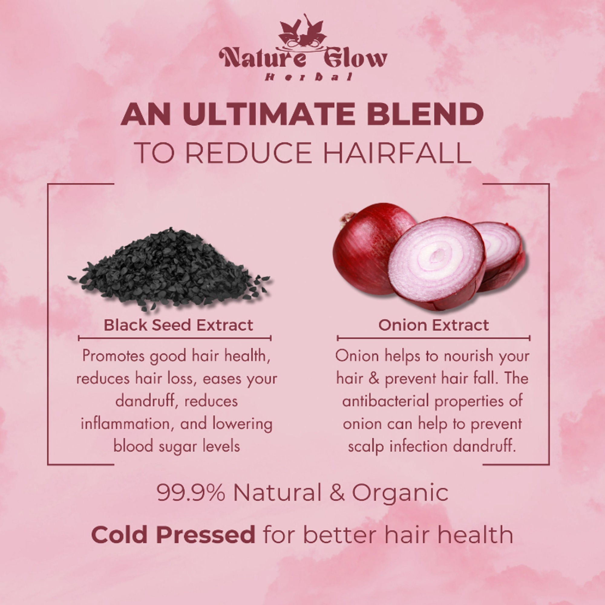 Nature Glow Herbal Onion Black Seed Hair Oil