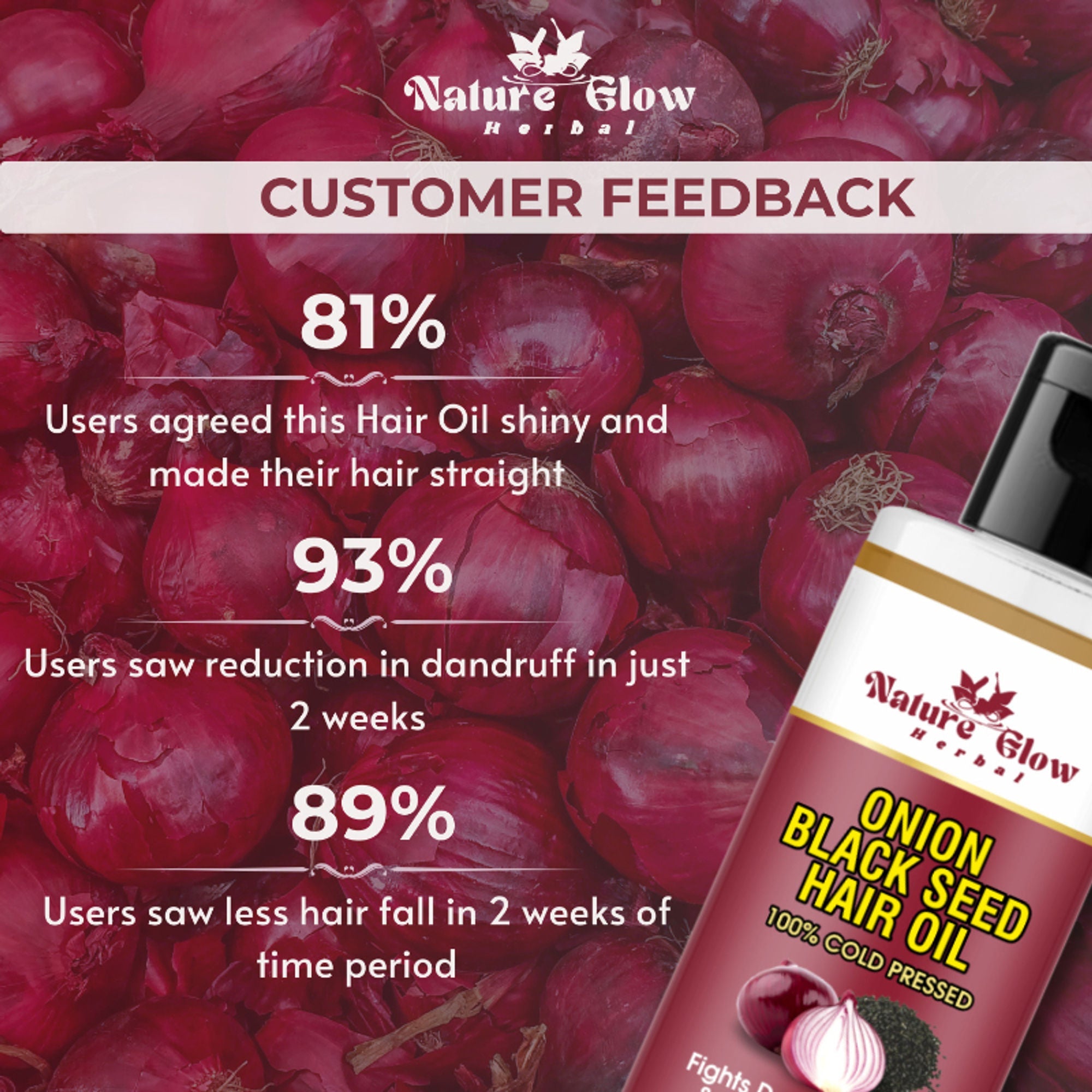 Nature Glow Herbal Onion Black Seed Hair Oil