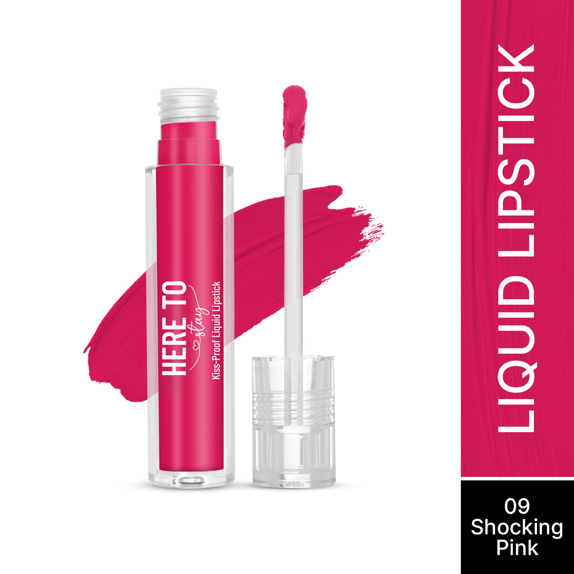 Swiss Beauty Select Here To Stay Kiss Proof Liquid Lipstick - 9 Shocking Pink
