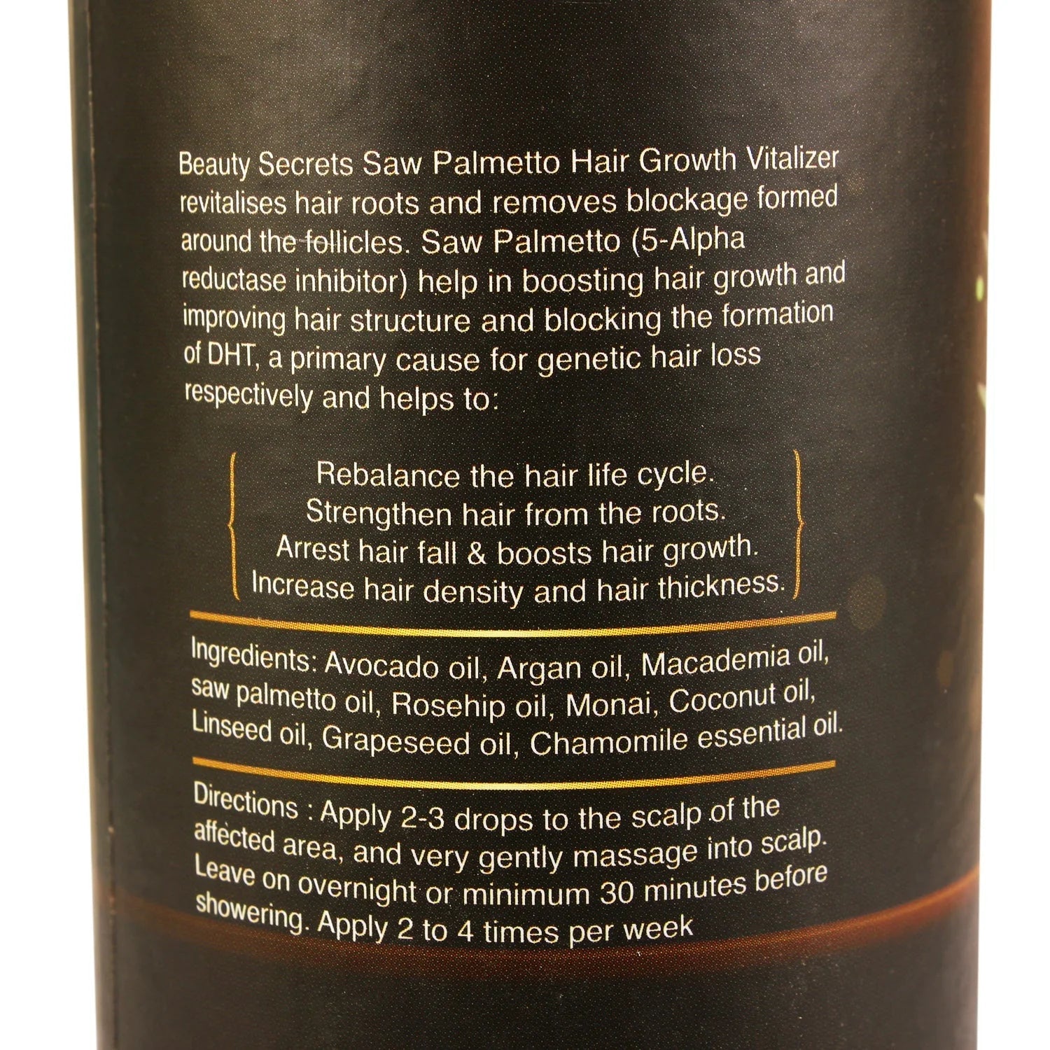 Beauty Secrets Saw Palmetto Hair Growth Serum