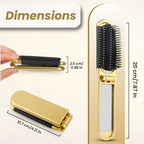 ZEYU Folding Hair Brush With Mirror