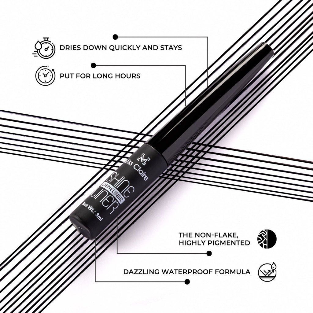 Miss Claire Shine Liner - Black - Distacart