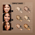 Miss Claire Hd Compact Powder - 02 Silken Vanilla - Distacart