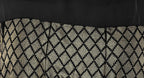 Ahalyaa Black & Golden Foil Print A-Line Kurta For Women