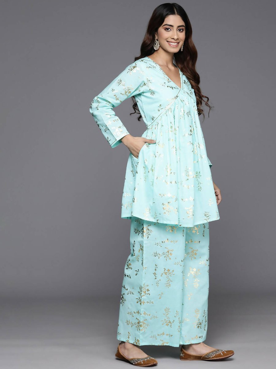 Ahalyaa Women's Traditional Wear Co-ods - Blue