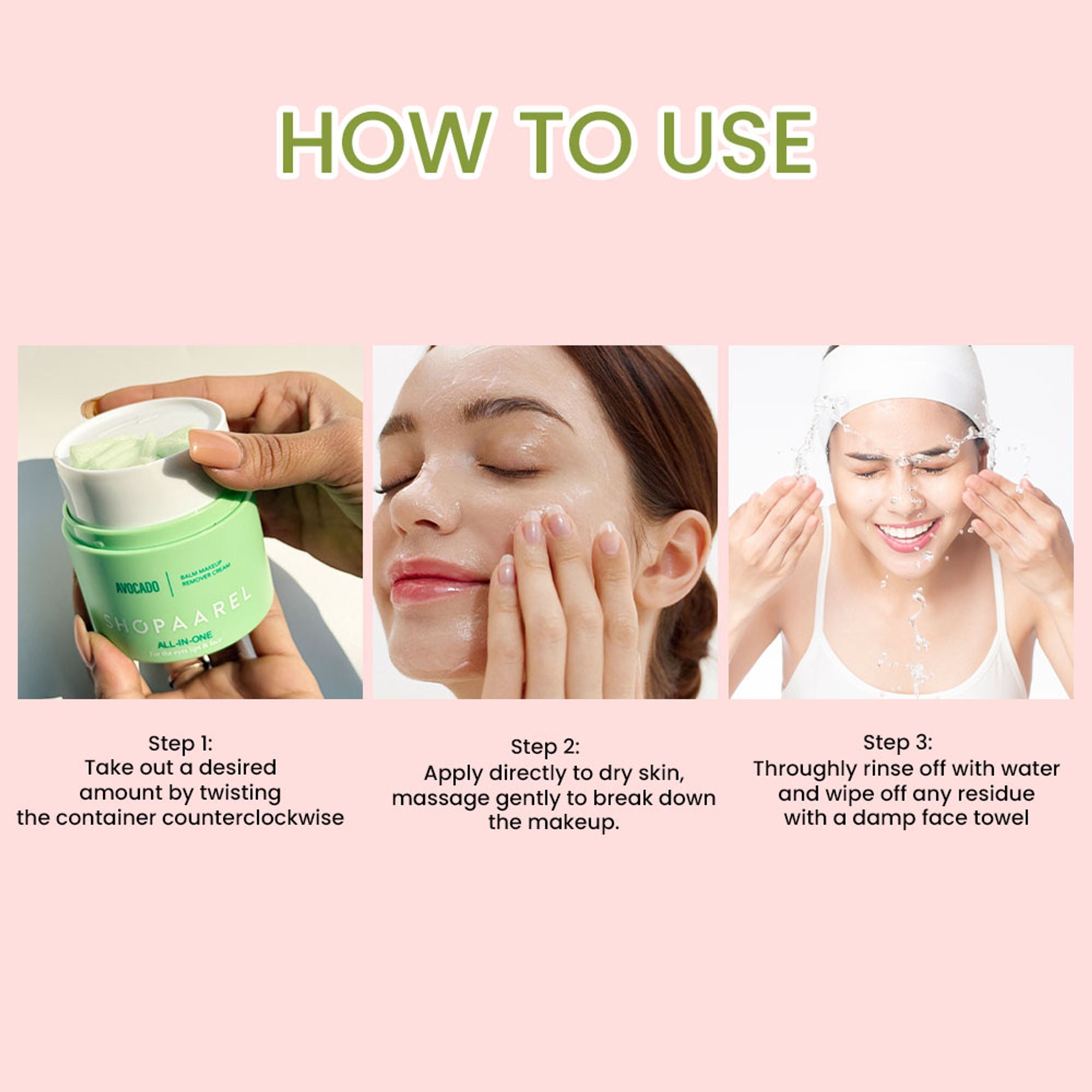Shopaarel All-In-One Balm Make Up Remover Cream - Coffee